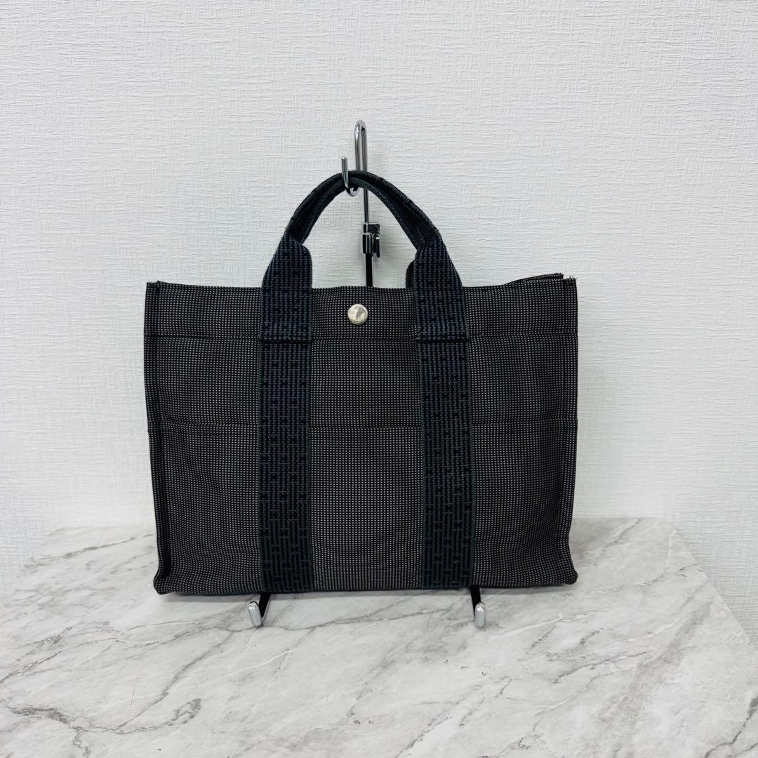 ✨HERMES✨エルメス✨エールライン✨グレー✨ヴィンテージ✨トートバッグ✨