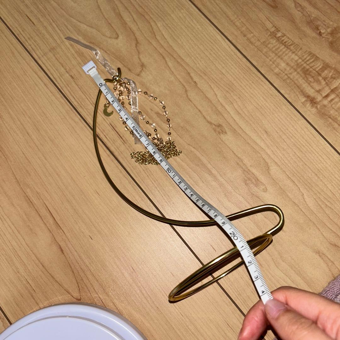 スフィア チェーン台座 セット ピンクアメジスト 48.6ミリ 天然石