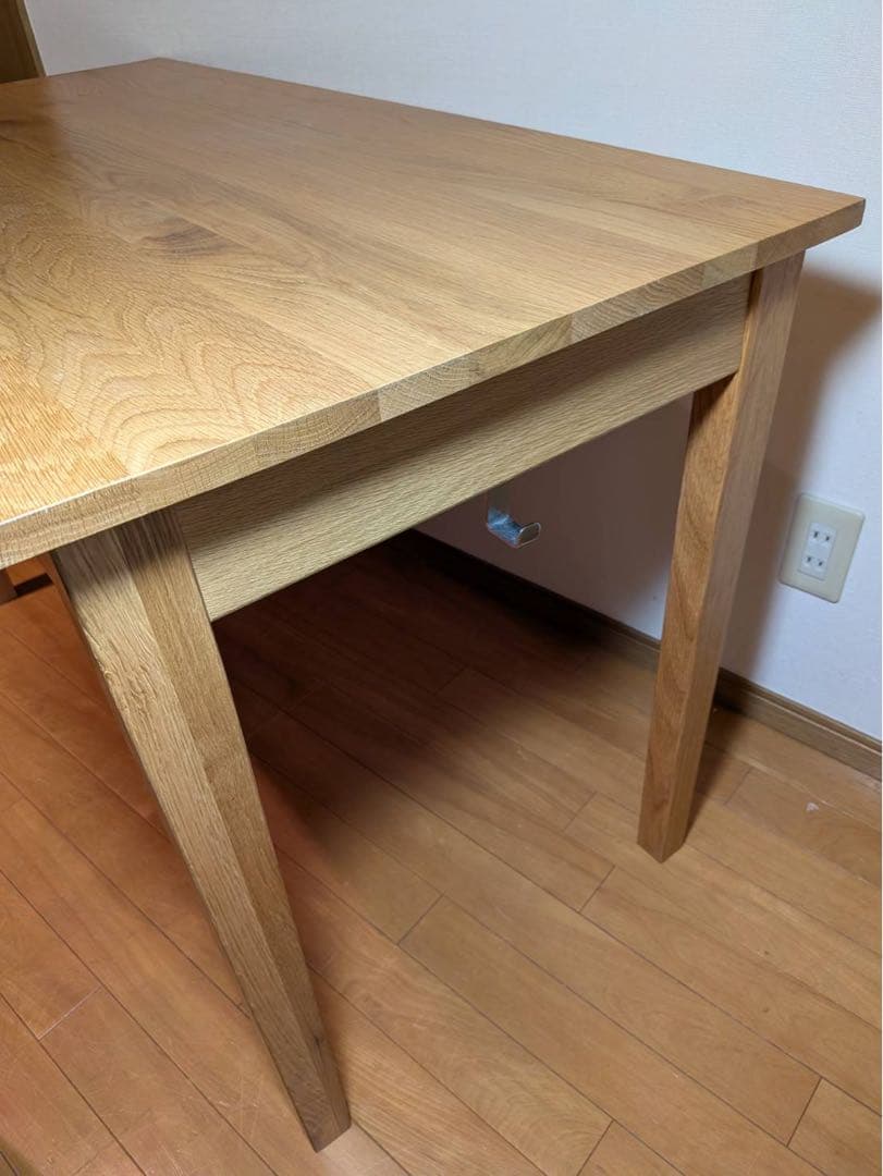 ■TAO■無印 木製デスク 引出しオーク材 110 事務 学習 勉強机