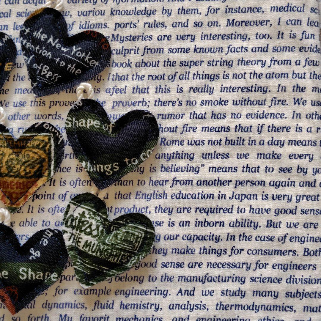 C39 デニムリメイク クッション ミニミニ ハートチャーム