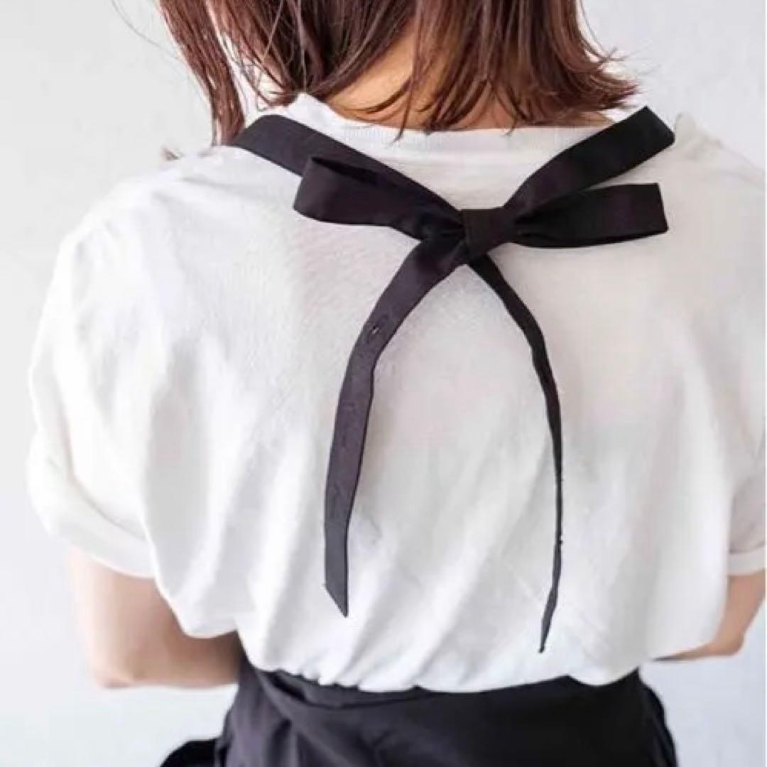 【sara BY RIS 】Flare design エプロン　黒