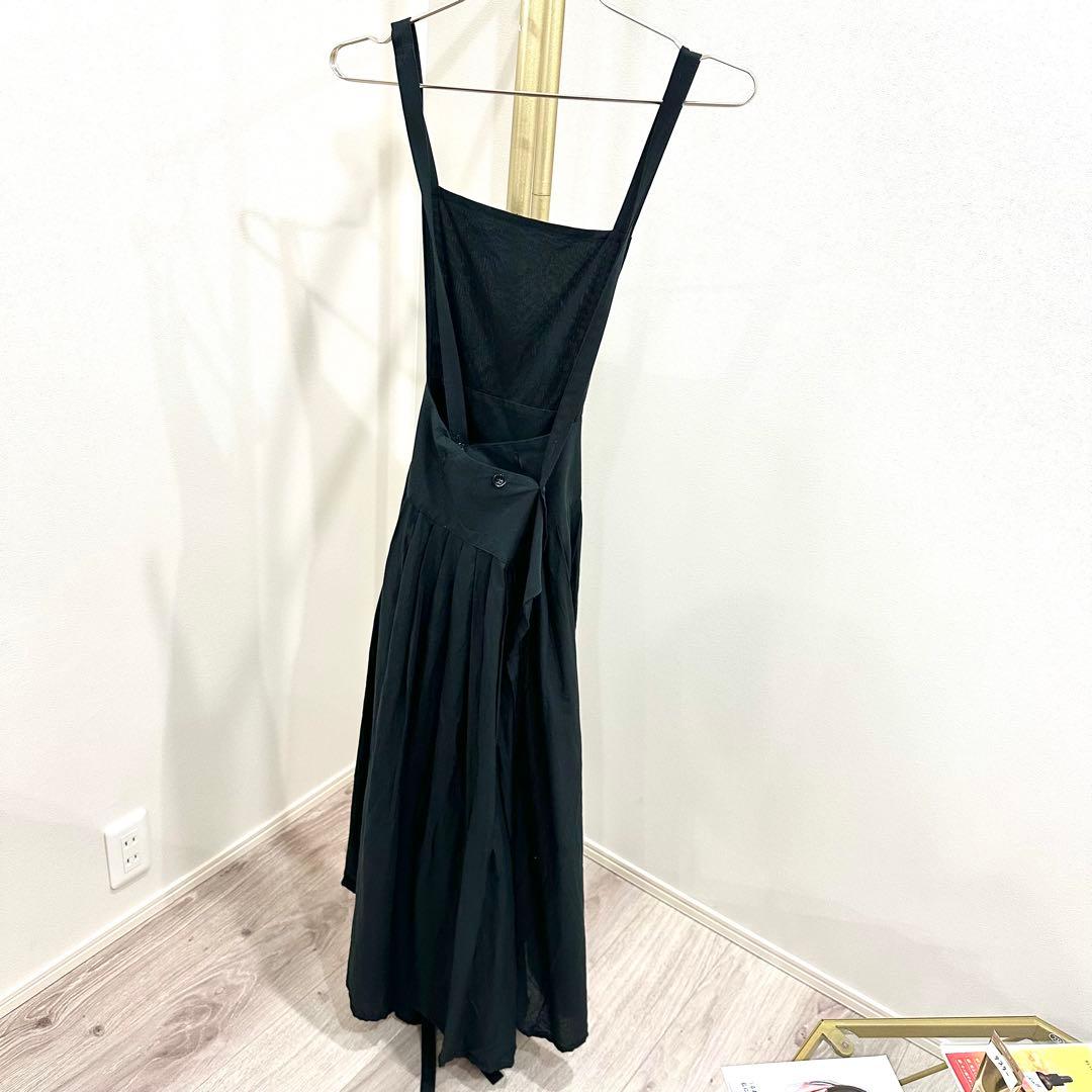 【sara BY RIS 】Flare design エプロン　黒