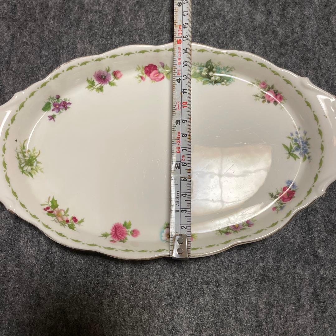 ヨーロッパ　希少　ロイヤルアルバート　花柄 楕円形皿