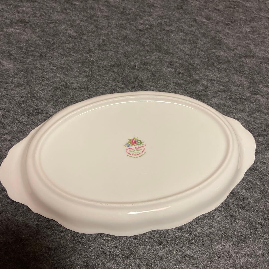 ヨーロッパ　希少　ロイヤルアルバート　花柄 楕円形皿