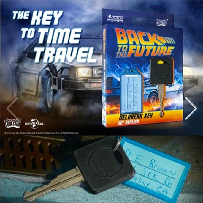 【新品】バック・トゥ・ザ・フューチャー / デロリアン キー 1/1 レプリカ