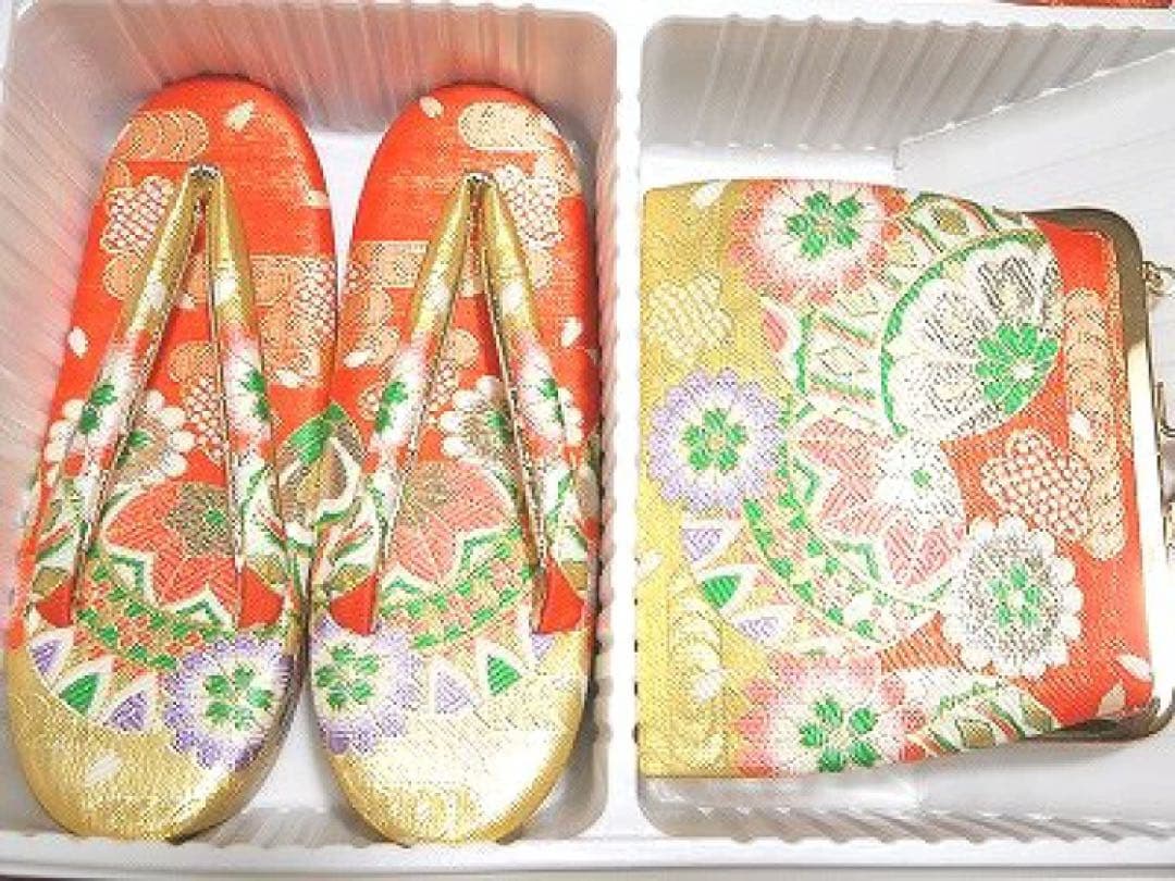 はこせこセット 七五三お祝い用 女児用 箱迫 はこせこ 7S 金襴 赤地 手毬