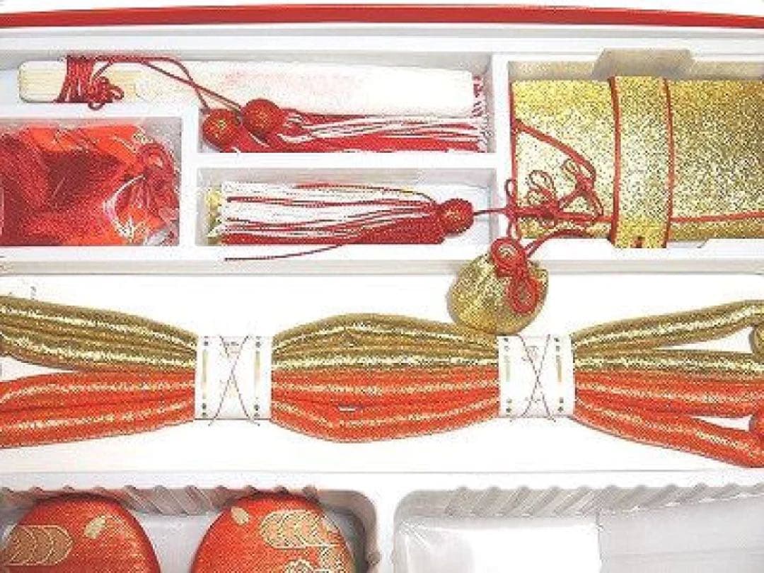 はこせこセット 七五三お祝い用 女児用 箱迫 はこせこ 7S 金襴 赤地 手毬