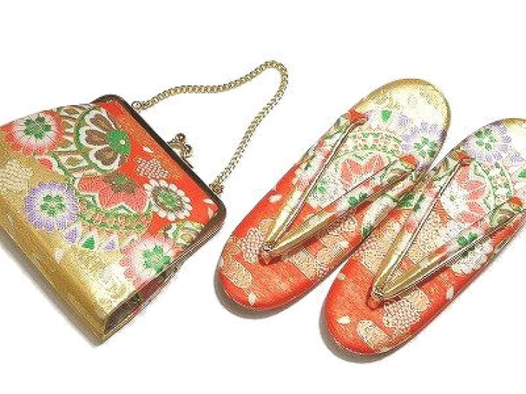 はこせこセット 七五三お祝い用 女児用 箱迫 はこせこ 7S 金襴 赤地 手毬