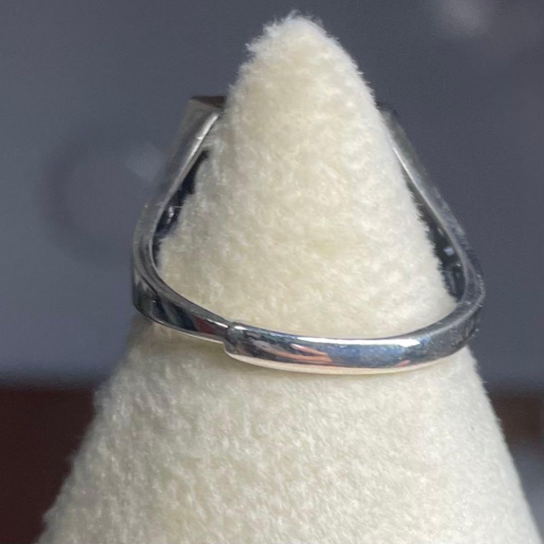 天然石リング　赤アンバー　血珀　高透明　赤　SV925刻印