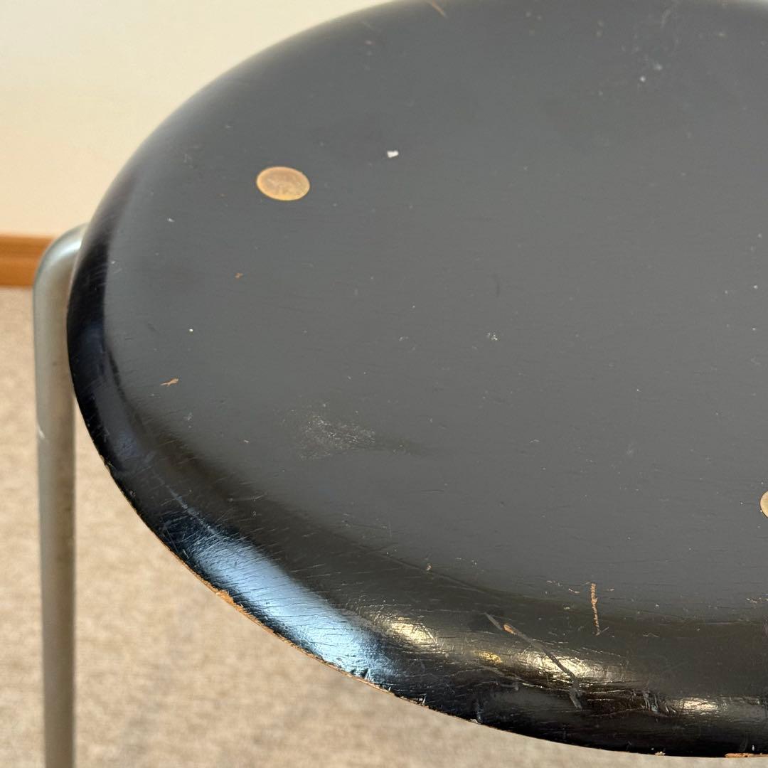 ビンテージ ドットスツール フリッツハンセン 3本脚 ヤコブセン ヴィンテージ