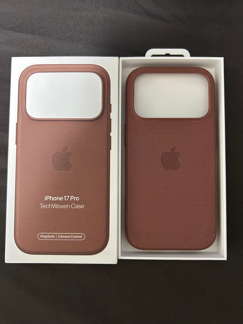 iPhone17Pro 純正　テックウーブンケース　シエナ