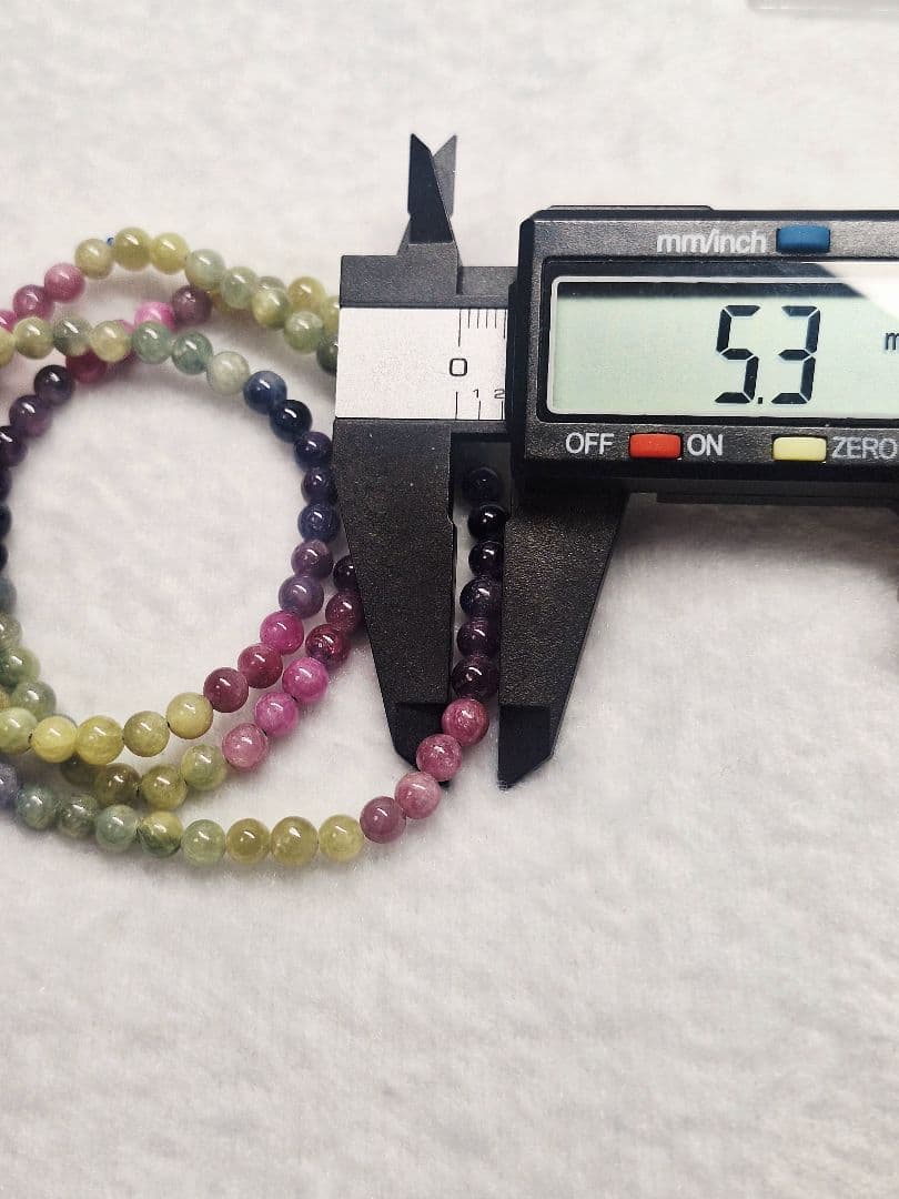 カラフルスピネル 3連ブレスレット