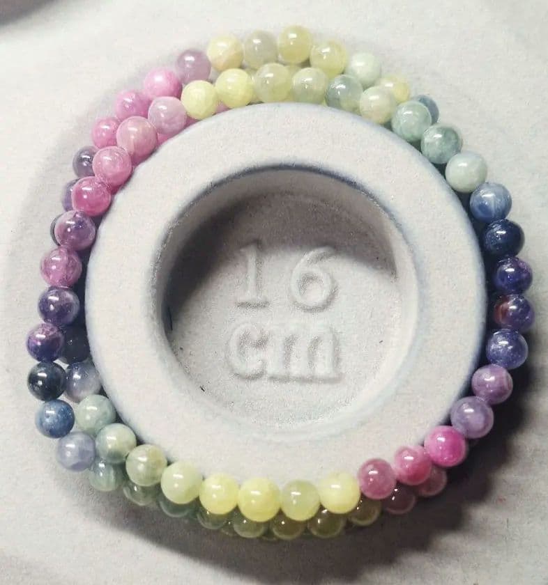 カラフルスピネル 3連ブレスレット