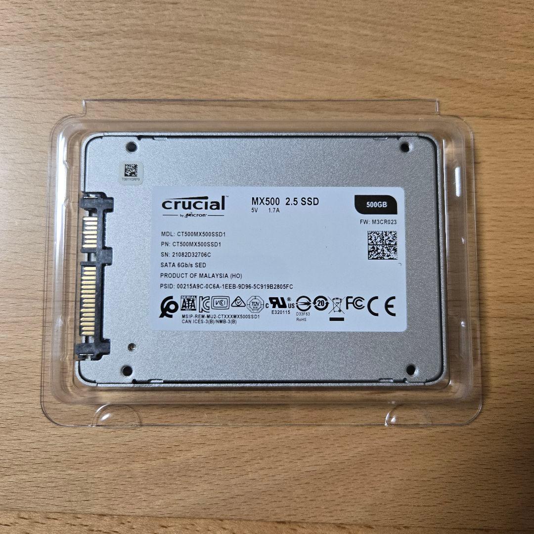 crucial MX500 500GB 内蔵型SSD
