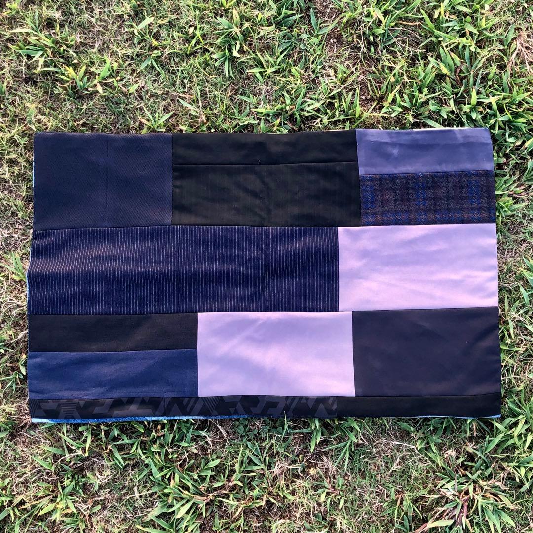 ★新品★デニムパッチワークラグ★ハンドメイド★古着リメイク★旭日旗★