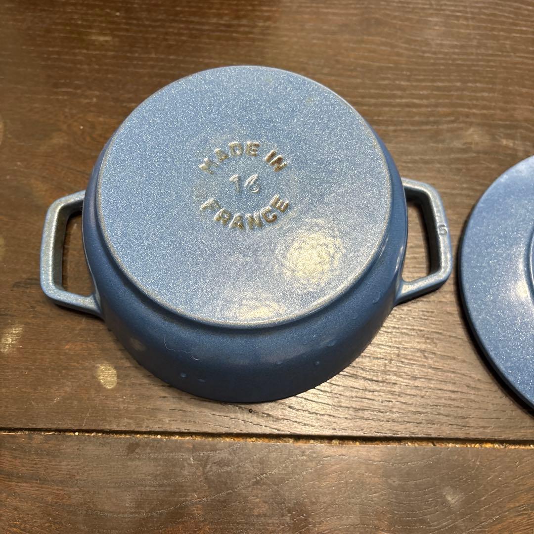 STAUB 両手鍋 WaーNabe蓋付き 青