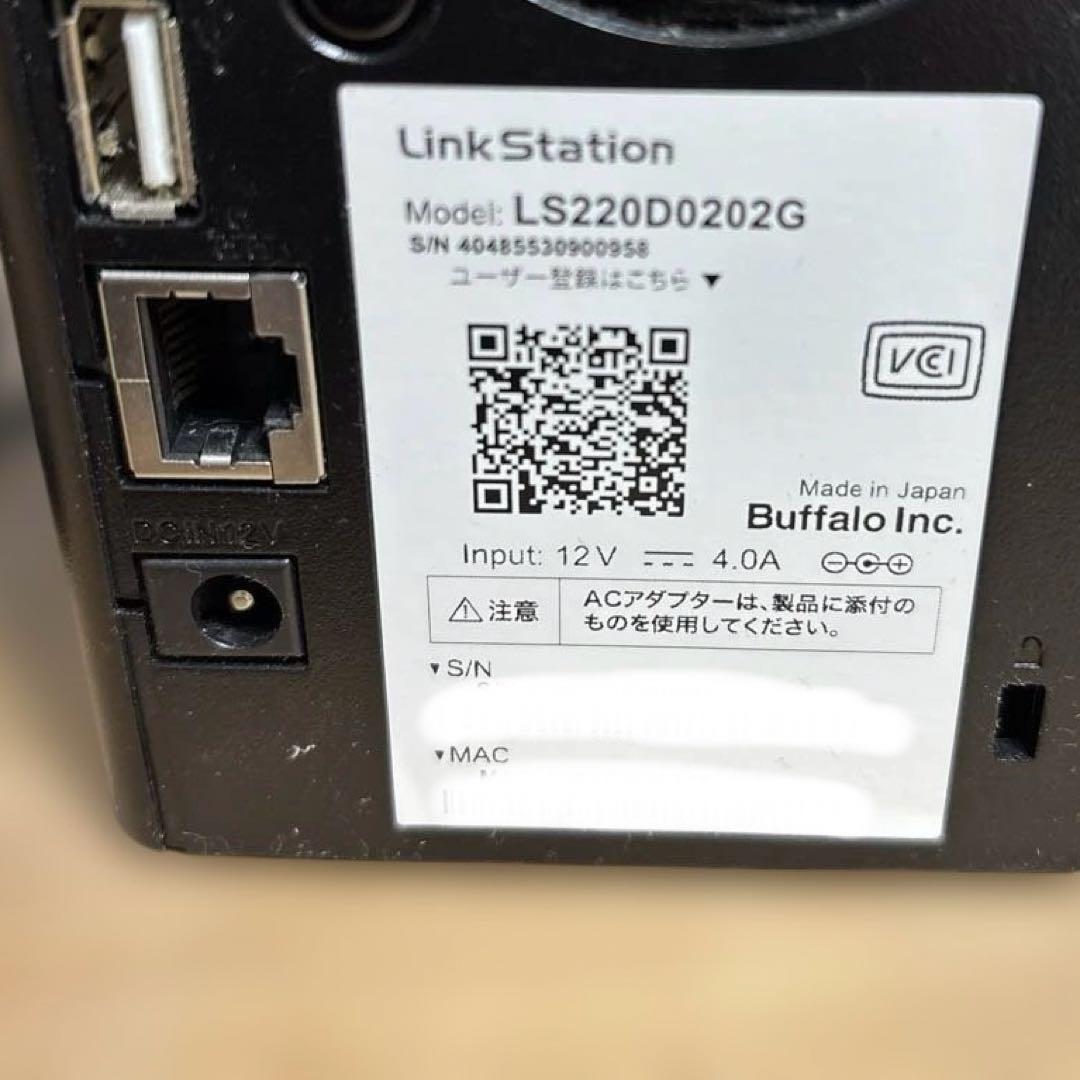 こ*ん様 BUFFALO LinkStation RAID1対応2TB（1TBx