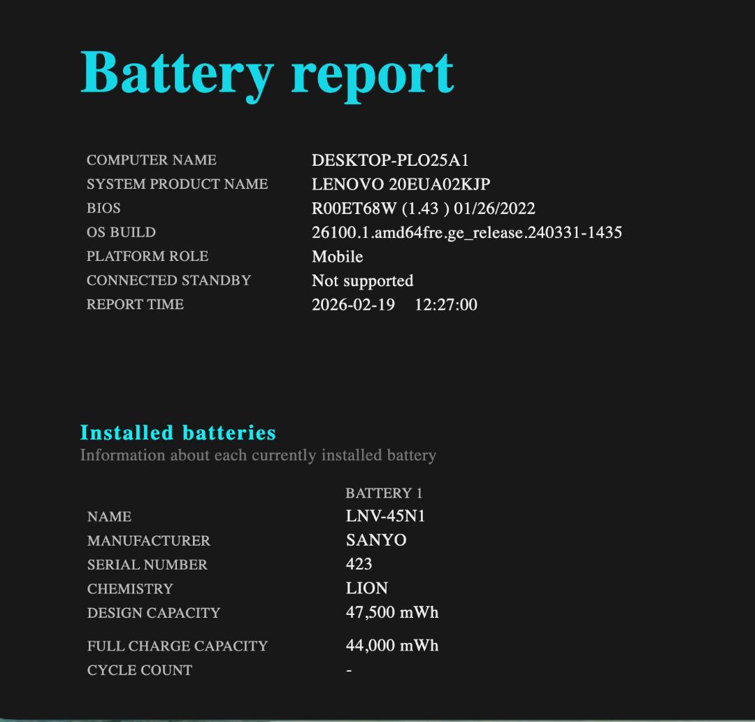 Windowsノート本体 Lenovo ThinkPad E460, 8GB, 128GB SSD