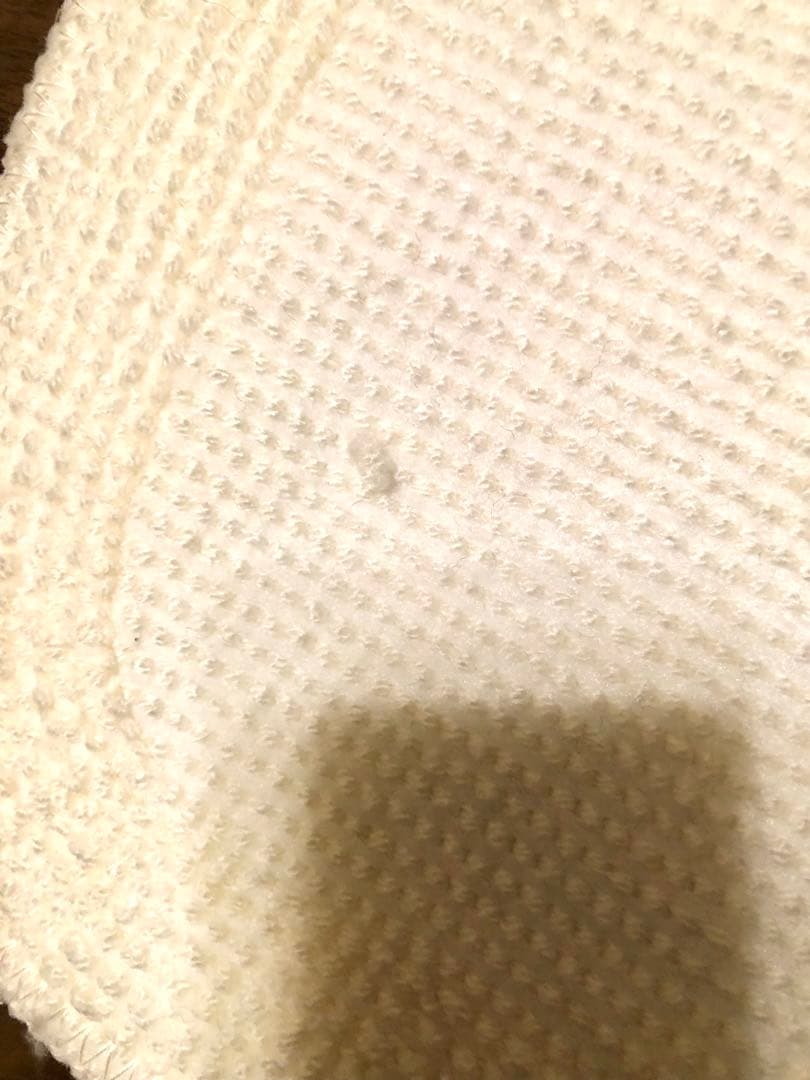 【新品】玄関&バス☆ロゴ入りラグマット(白×黒)