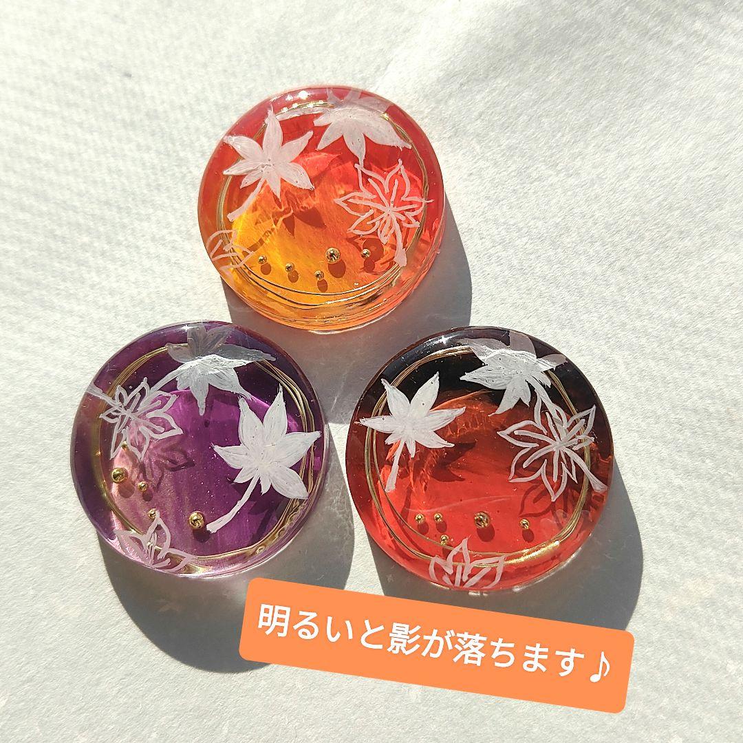 【665】ハンドメイド　レジン　ヘアゴム　ポニーフック　手描き