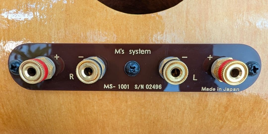【美品】エムズシステム[M's system]波動スピーカー（MS-1001）