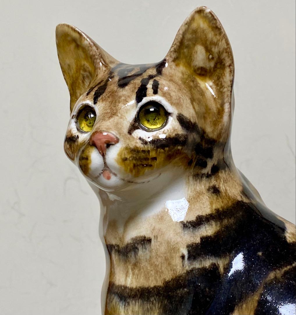 ウィンスタンレイキャット　ケンジントンキャット　キジトラ猫　貫入無し❣️ サイズ6