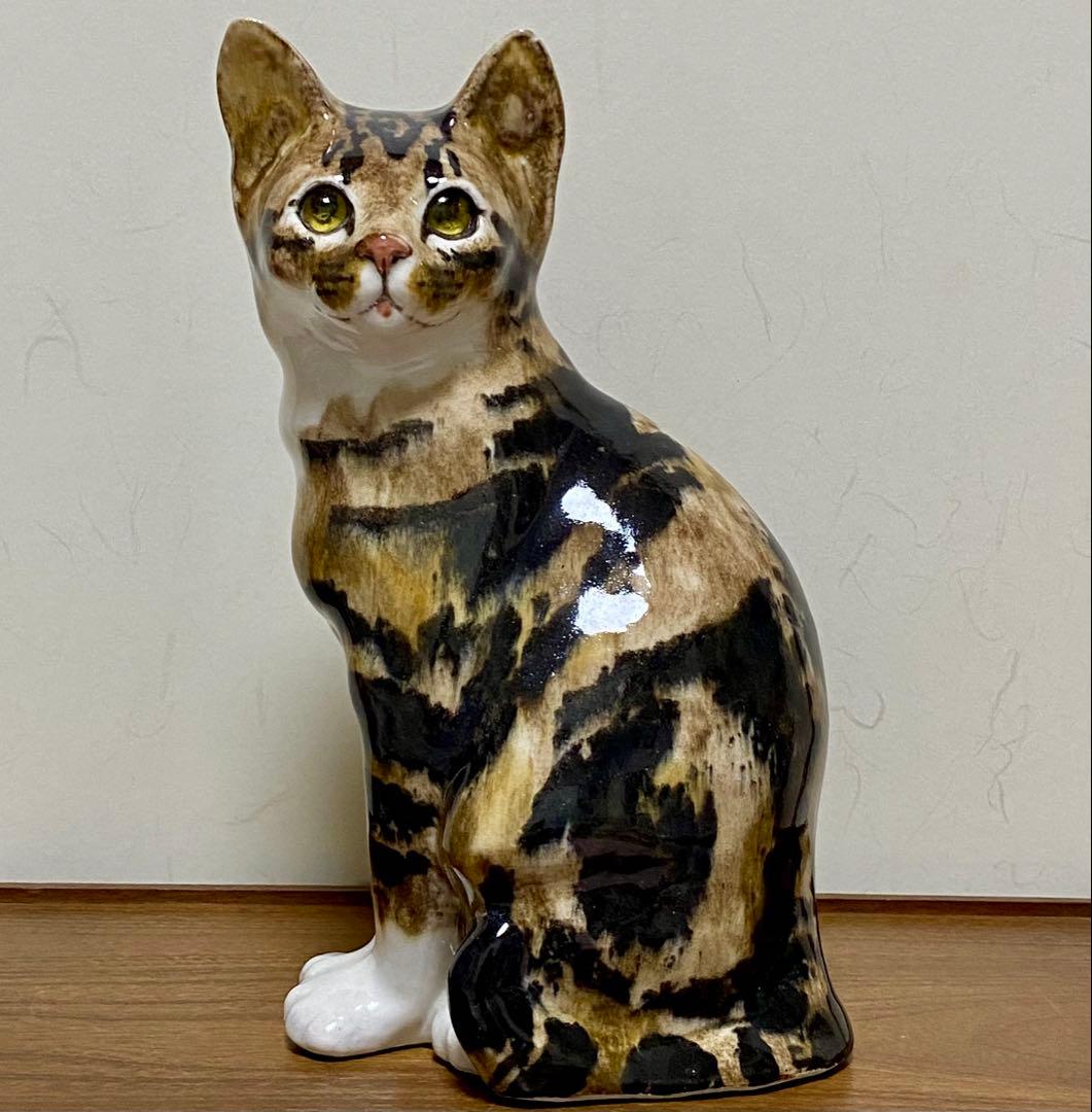 ウィンスタンレイキャット　ケンジントンキャット　キジトラ猫　貫入無し❣️ サイズ6