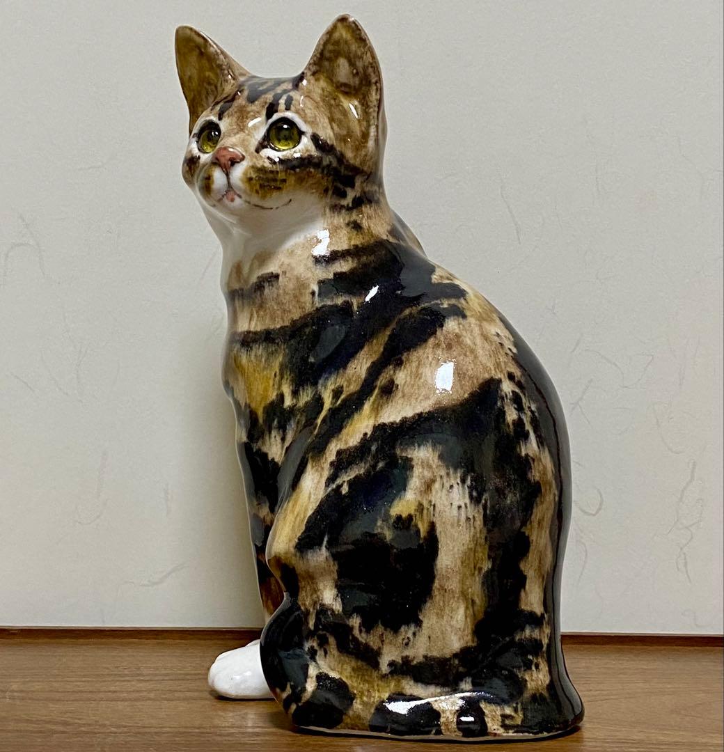 ウィンスタンレイキャット　ケンジントンキャット　キジトラ猫　貫入無し❣️ サイズ6