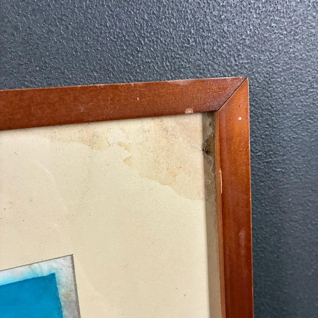 畦地梅太郎「志賀高原」木版画 直筆サイン入 1957年作 山男 山の版画家 長野