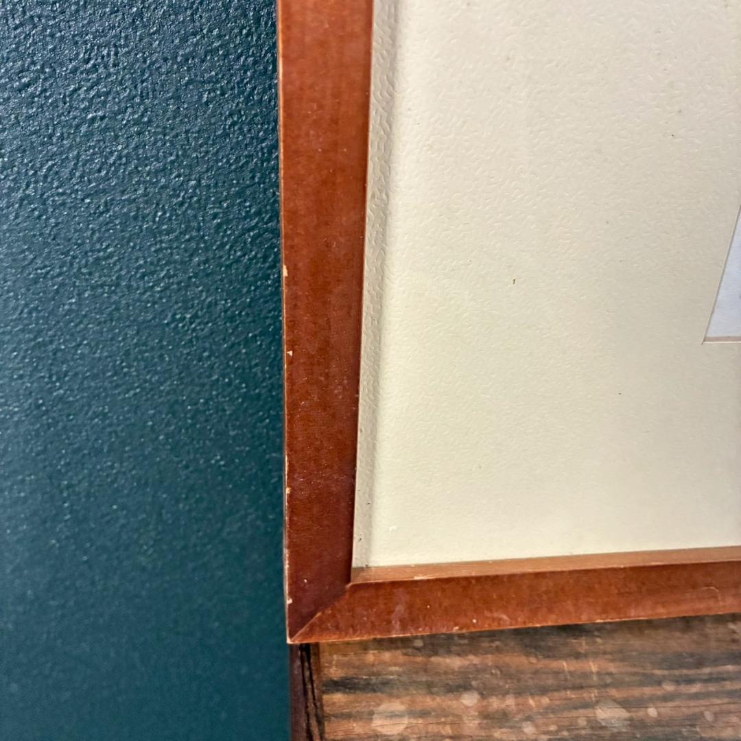 畦地梅太郎「志賀高原」木版画 直筆サイン入 1957年作 山男 山の版画家 長野