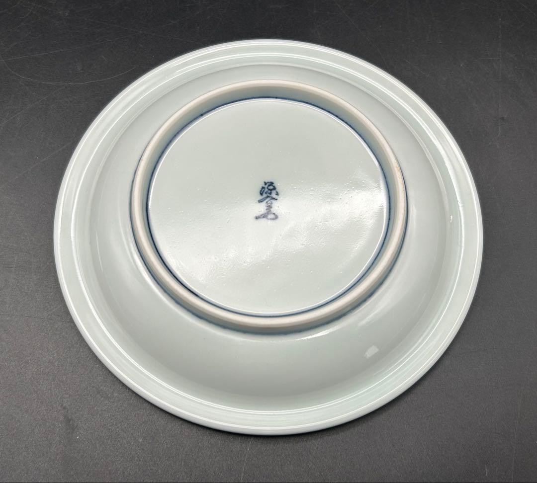 陶器　有田焼　源右衛門窯　染錦唐花牡丹　皿　5枚 未使用品