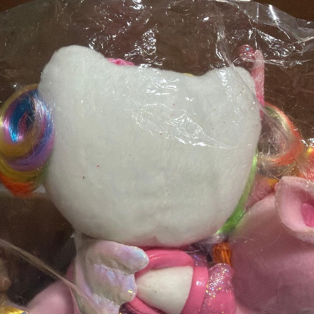 希少激レア　ハローキティ ピンク　レインボー　ユニコーン ぬいぐるみL タグ付き