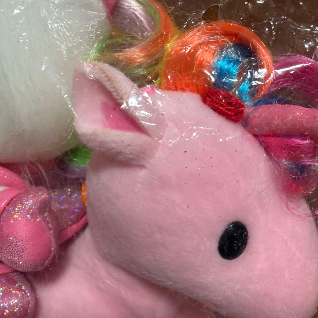 希少激レア　ハローキティ ピンク　レインボー　ユニコーン ぬいぐるみL タグ付き