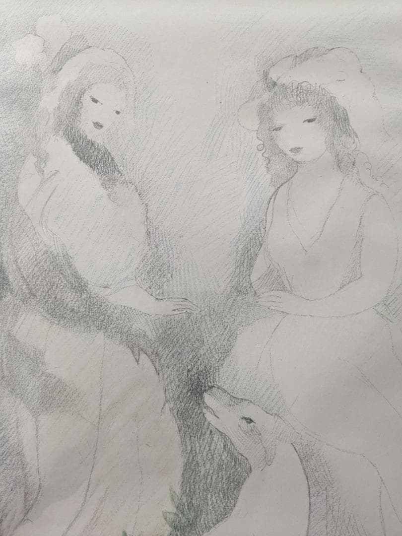 みっちまん2019：マリー・ローランサン　「二人の少女と犬」