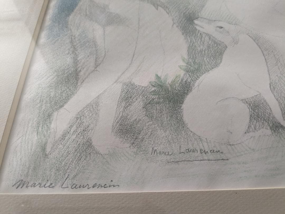 みっちまん2019：マリー・ローランサン　「二人の少女と犬」