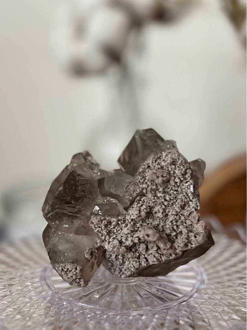 ☆半額☆ ブラジル産　スモーキークォーツ　ガーデンクォーツ　クラスター