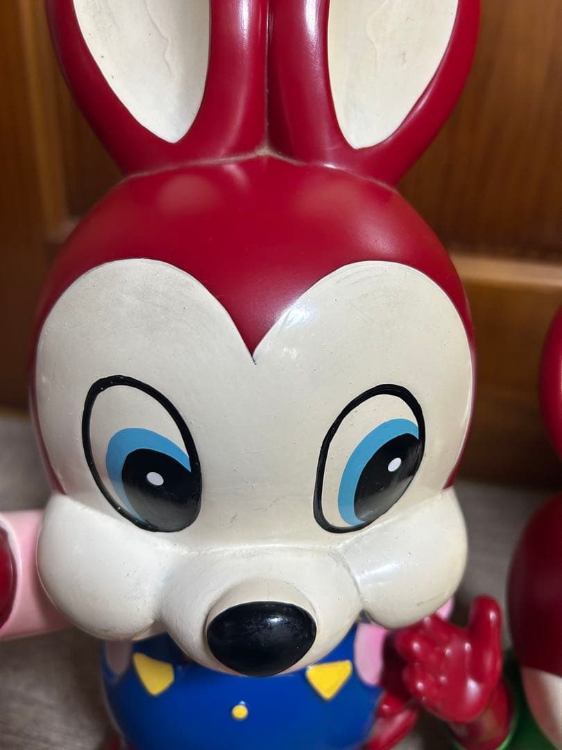 エスエス製薬 ピョンちゃん 貯金箱 ソフビ 昭和レトロ 2体セット