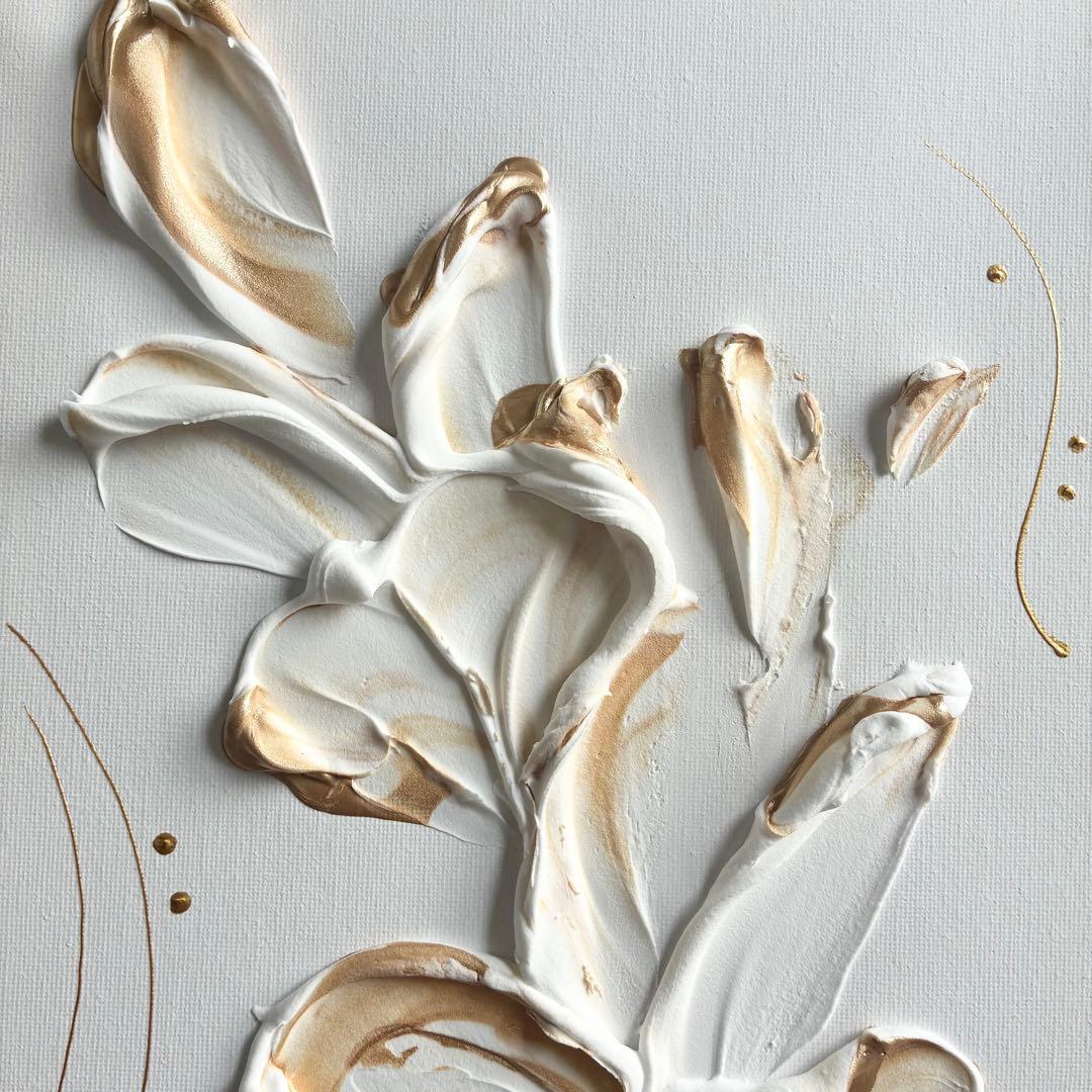 現代アート　35×26㎝　フレーム付き　テクスチャーアート　インテリア　モダン