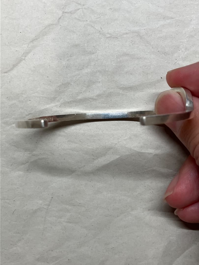 刻印 純銀 99.99 フォーナイン JAPAN シルバー バングル