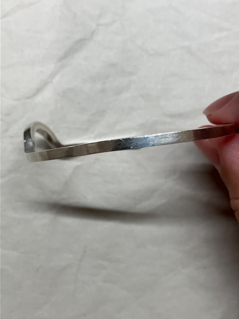 刻印 純銀 99.99 フォーナイン JAPAN シルバー バングル