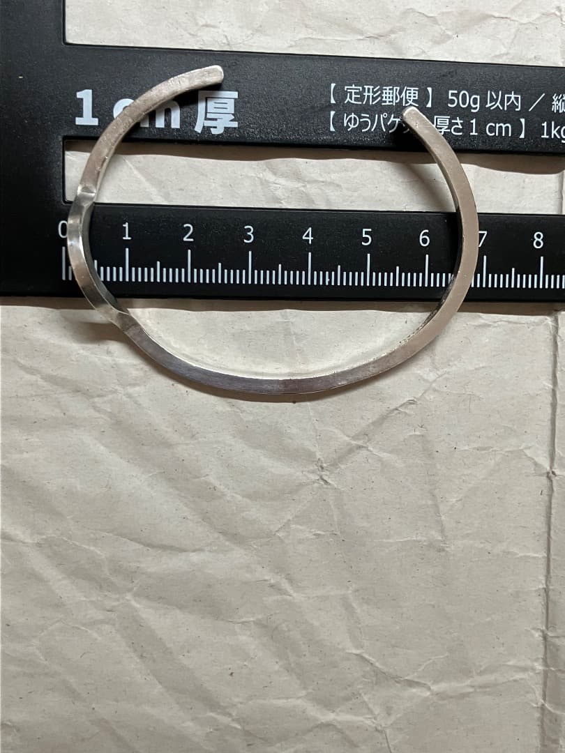 刻印 純銀 99.99 フォーナイン JAPAN シルバー バングル