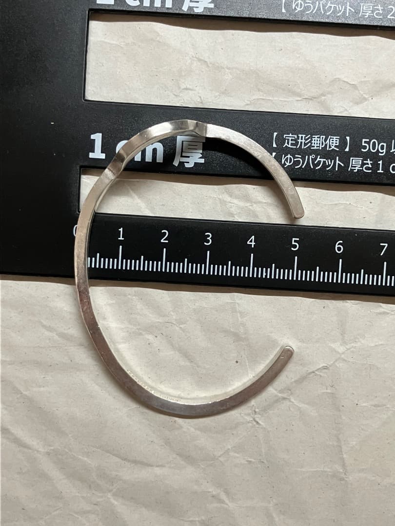 刻印 純銀 99.99 フォーナイン JAPAN シルバー バングル