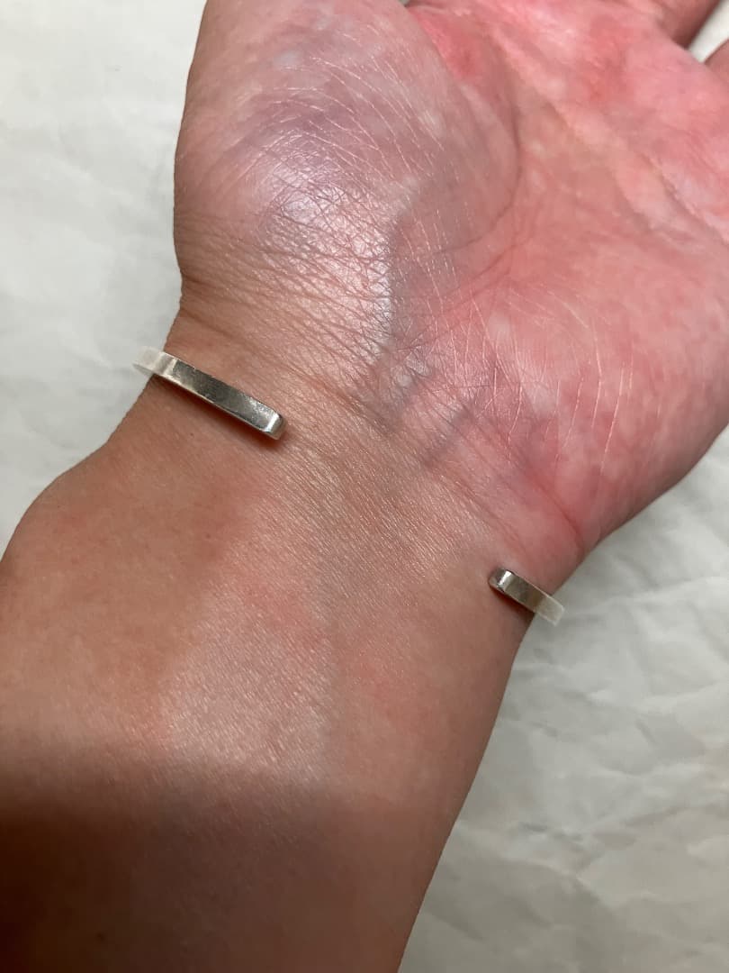 刻印 純銀 99.99 フォーナイン JAPAN シルバー バングル