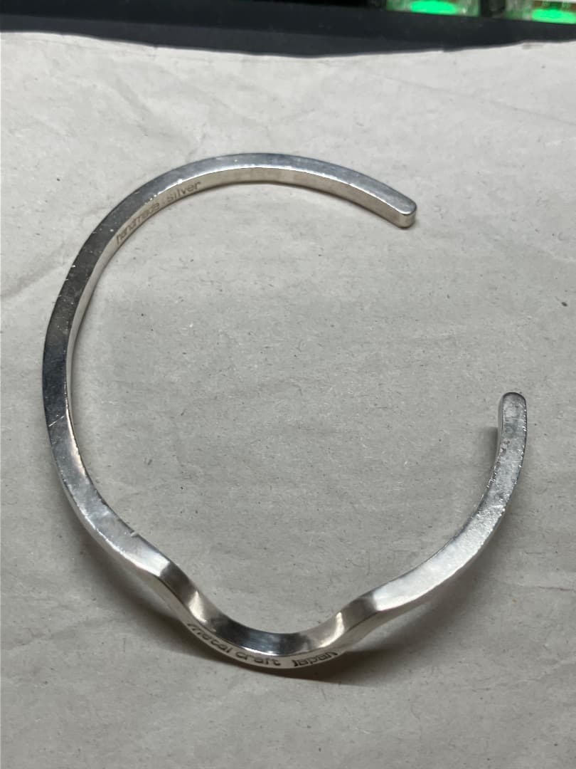 刻印 純銀 99.99 フォーナイン JAPAN シルバー バングル