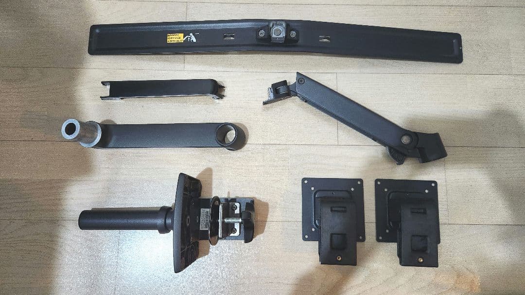 エルゴトロン LX デュアル ダイレクト モニターアーム ブラック