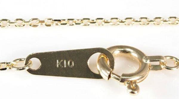 【送料無料】 高品質 10金 無垢製 大人気 小豆チェーン ネックレス