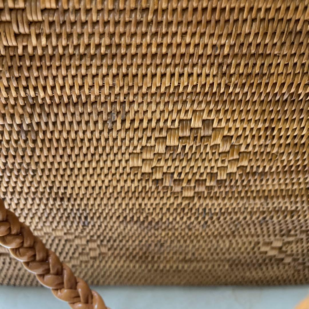 anagyu 籐製ショルダーバッグ ブラウン