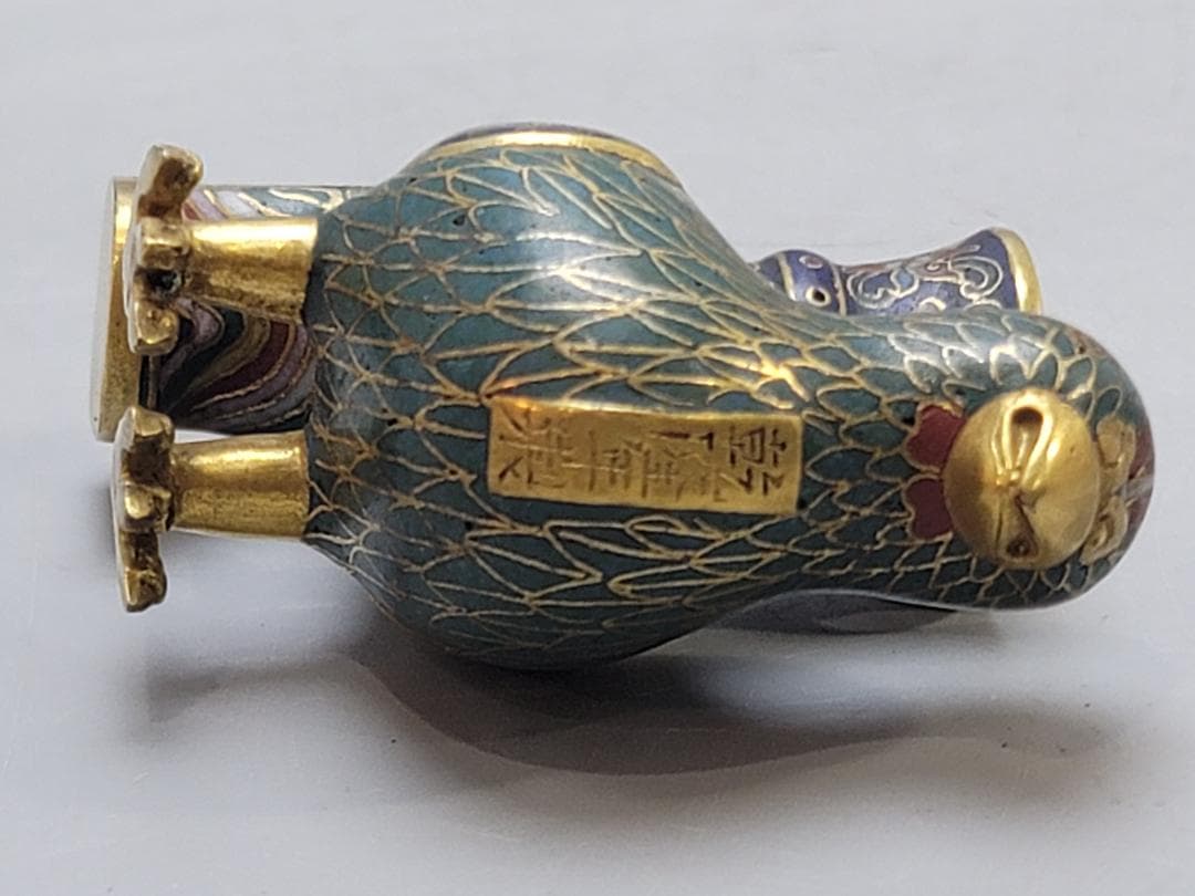 中国 七宝 鳥筆洗 文房四宝 乾隆年製 DT814