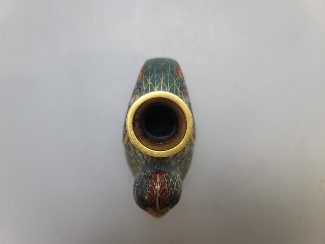 中国 七宝 鳥筆洗 文房四宝 乾隆年製 DT814