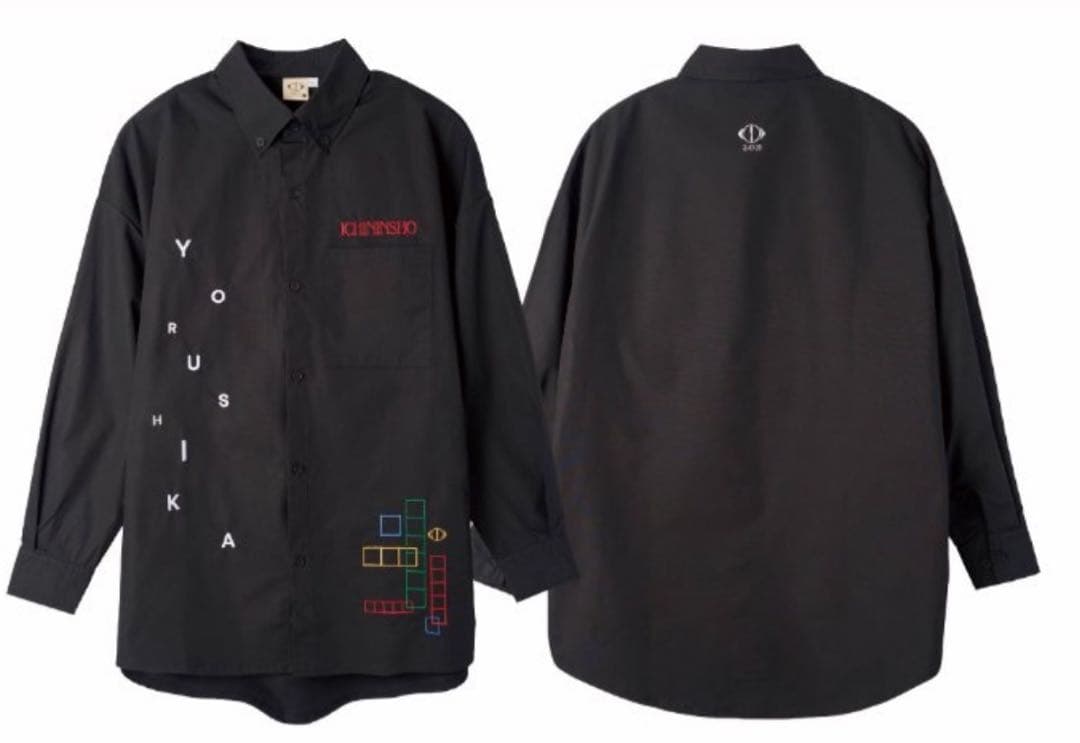 ヨルシカ「一人称」ロングシャツ B（ブラック／Lサイズ）　新品未開封